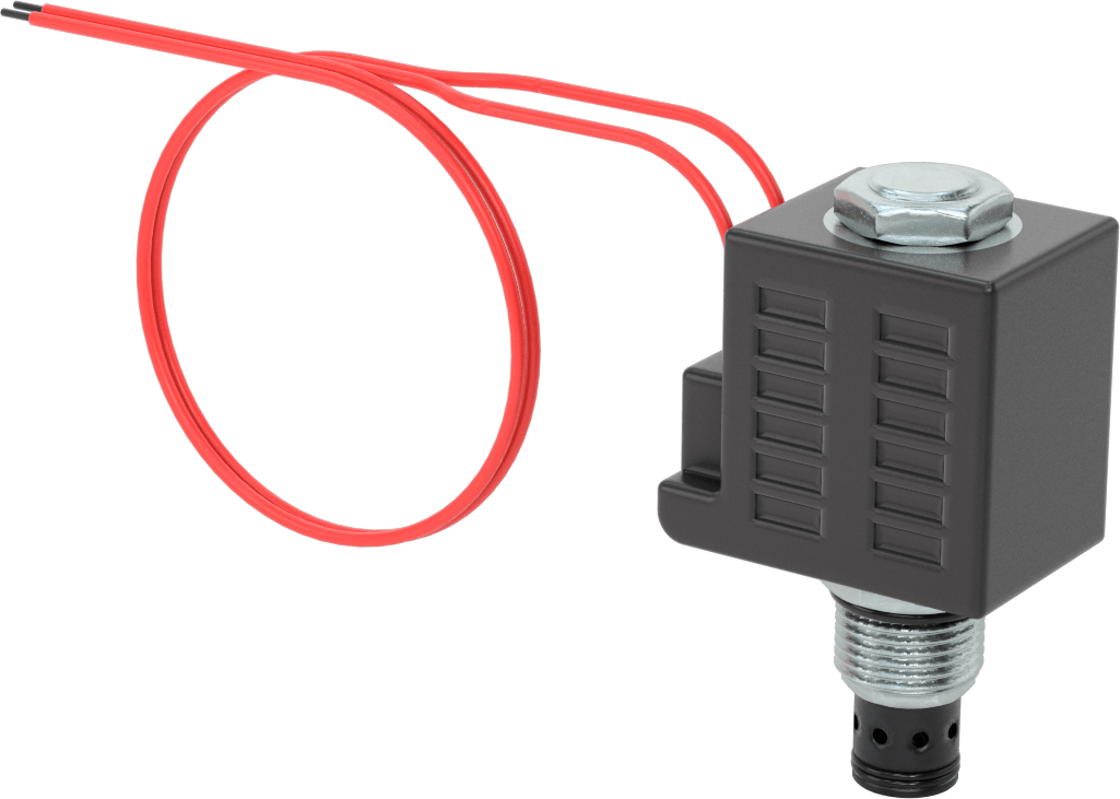 Solenoidle Çalışan Vidalı Hidrolik Vana, Açma/Kapama, Kapalı Konum, 7/8"-14 Diş, 12.0V DC