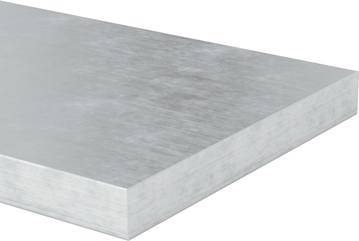 Sıkı Toleranslı Çok Amaçlı 6061 Alüminyum, Üstte ve Altta Hassas Taşlama, 2" x 12" x 6 mm Kalınlık