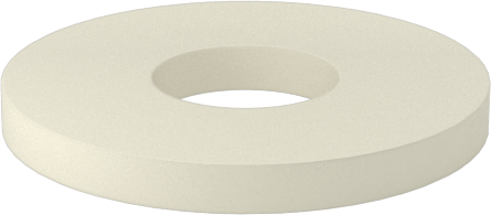 Yağa Dayanıklı Buna-N Kauçuk Sızdırmazlık Pulları, 4 Numaralı Vida Boyutu için, 0.120" İç Çap, 0.313" Dış Çap — 0.120", 0.313", Buna-N, R…