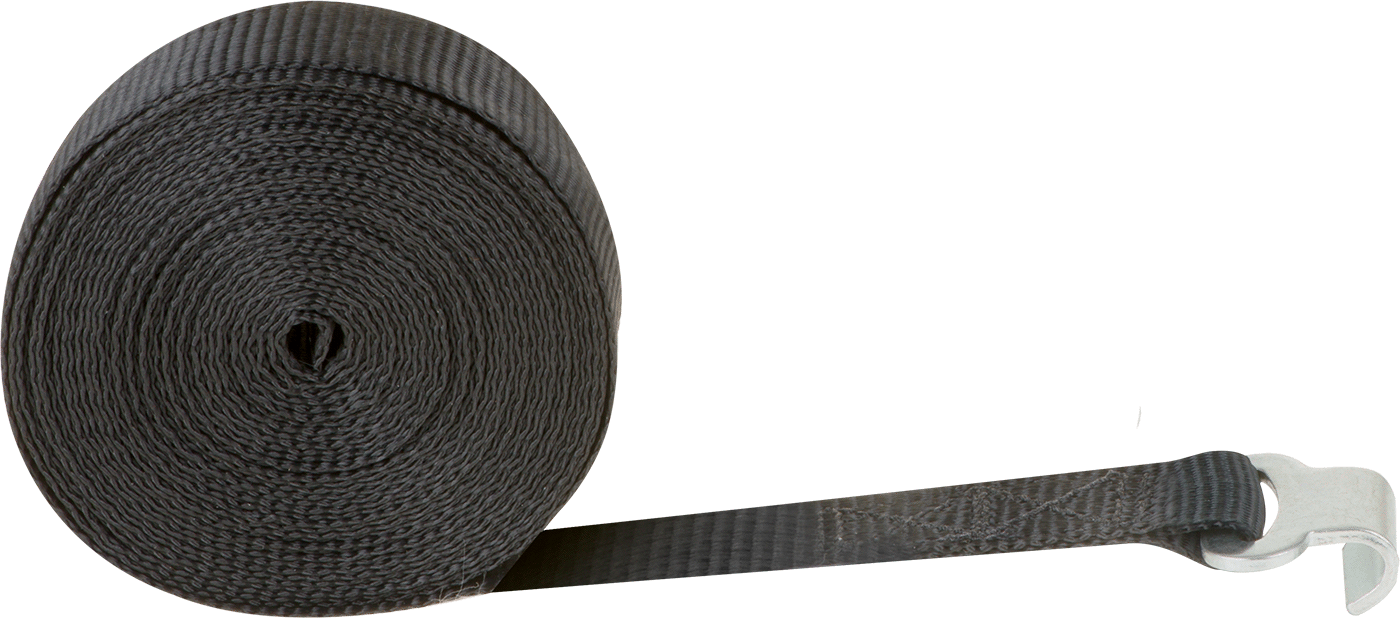 Kanca-Düz Uçlu Dokuma, Düz Kancalı ve Çinko Kaplı Çelik Uç Bağlantı Parçalı, 1" x 5 Fit