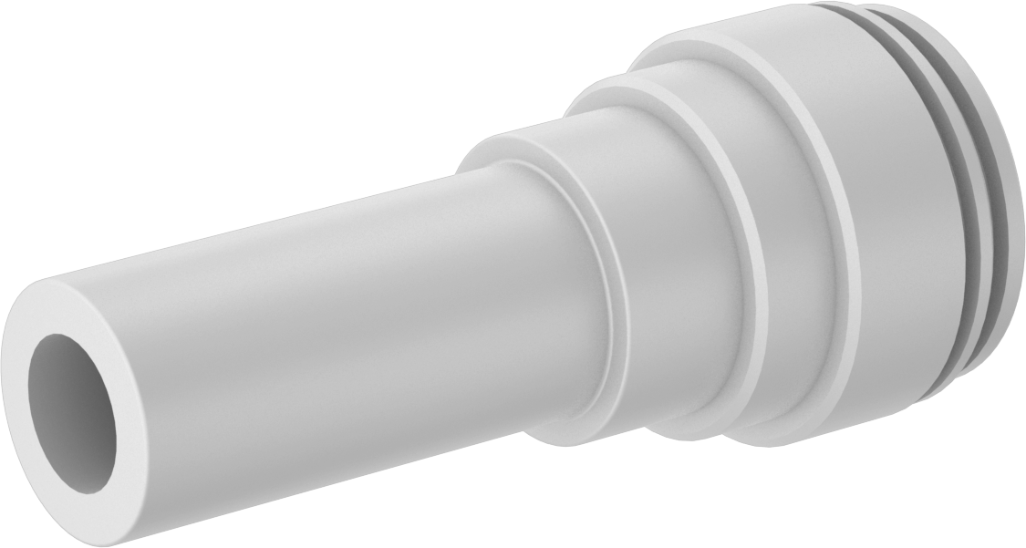 Bas-Bağlantı Elemanı, Adaptör, 15 mm Tüp Gövde Dış Çapı x 12 mm Tüp Dış Çapı