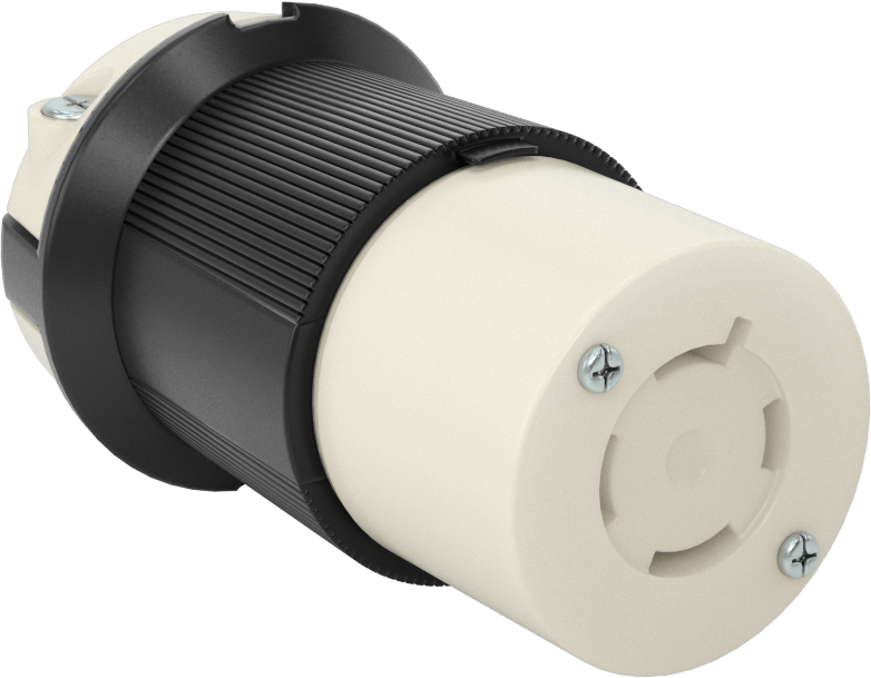 Premium Dönme Kilitli Konektör, Dört Yuvalı Soket, Topraklanmış, NEMA L15-20 — 250V AC, 20A, Dişi
