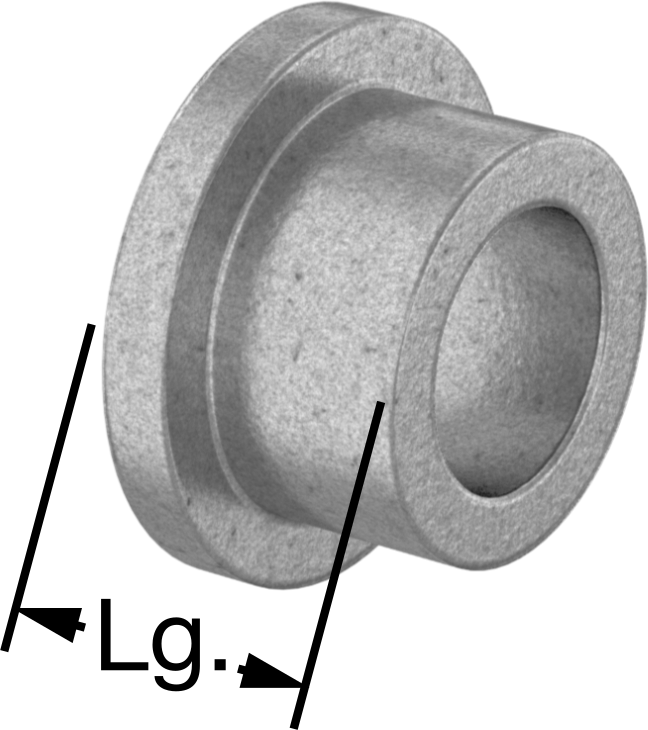 Yağ Dolgulu Flanşlı Burçlu Yatak, Gıda Endüstrisi, 1/4" Mil Çapı için, 1/4" Uzunluk