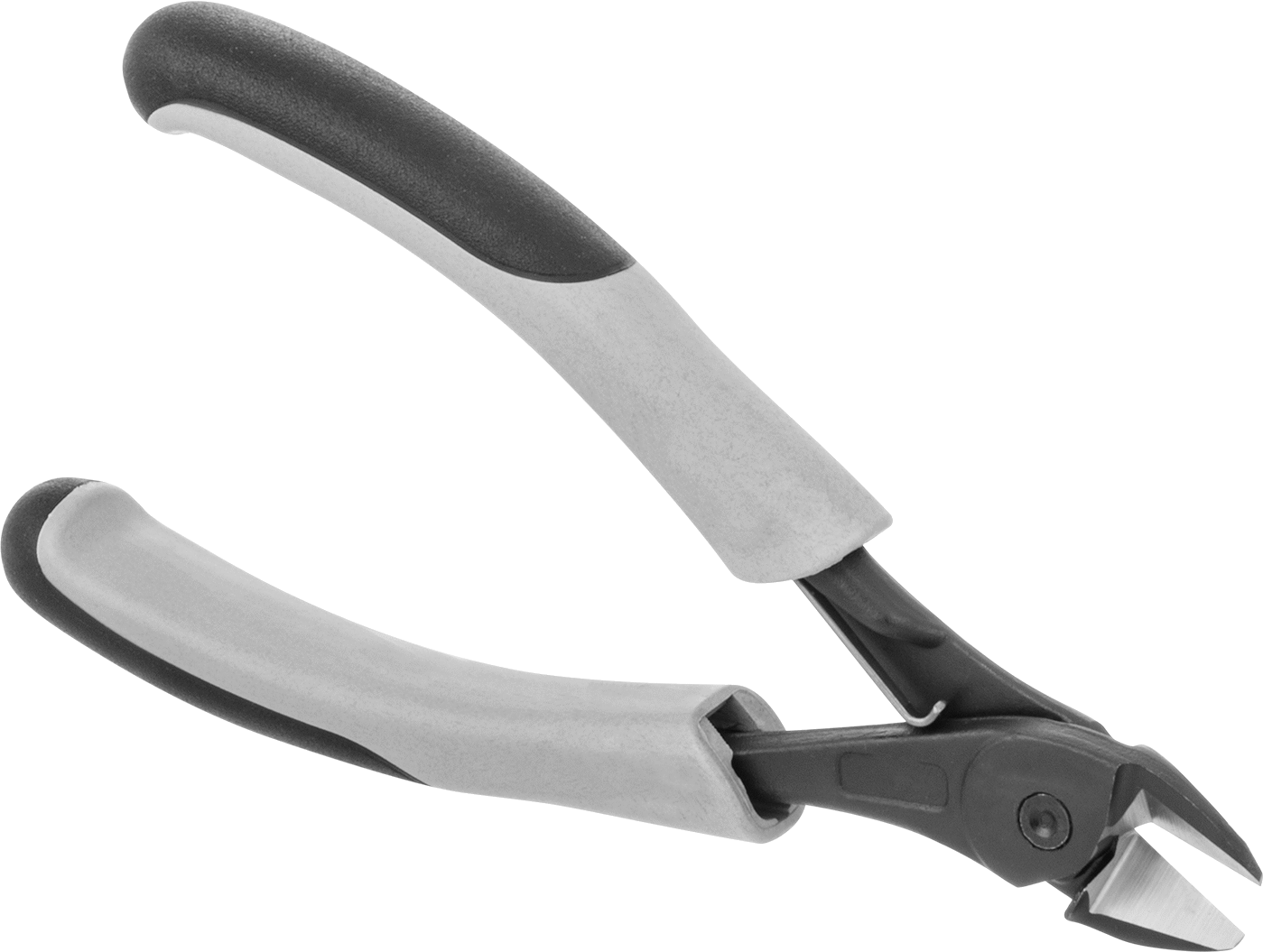 Statik Kontrol Plastik Kesici, Ultra Gripli, 6-1/4" Toplam Uzunluk — Siyah/Mavi, 11⁄16", 6 1⁄4"