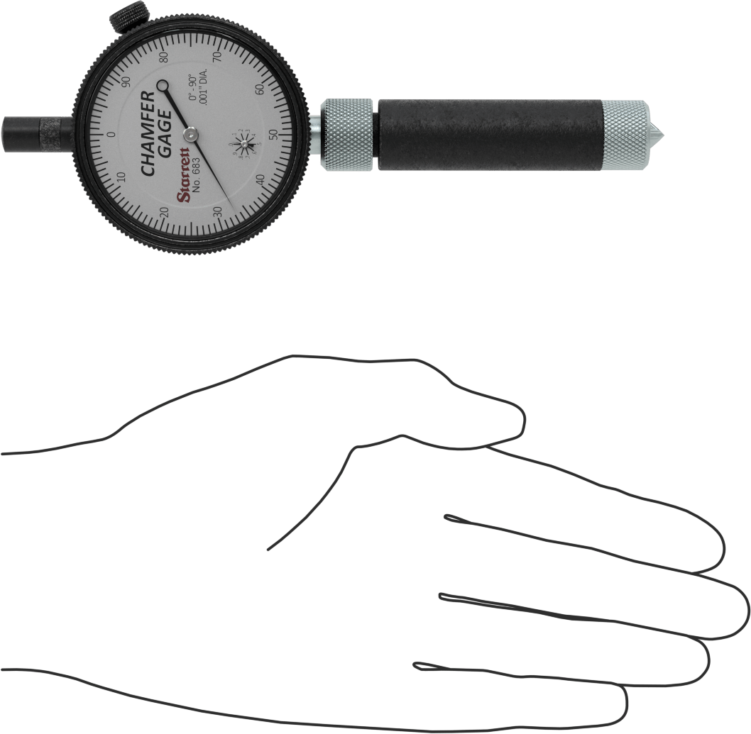 Starrett Ölçer, Model, 683-1Z Pah Ölçer, 0" ila 0.38" Ölçüm Aralığı