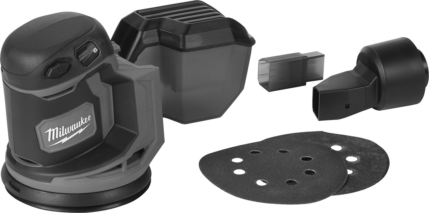 Akülü Dönme Yapmayan Disk Zımpara Makinesi, Milwaukee Model Numarası 2648-20 — Pil, Disk, Rastgele Orbital