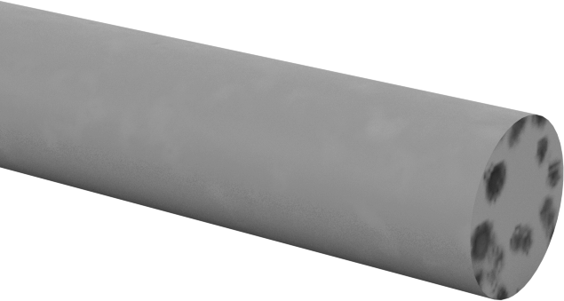 Gıda Endüstrisi Yüksek Sıcaklık Silikon Köpük Kordonu, 1/8" Çap, 10 Fit Uzunluk