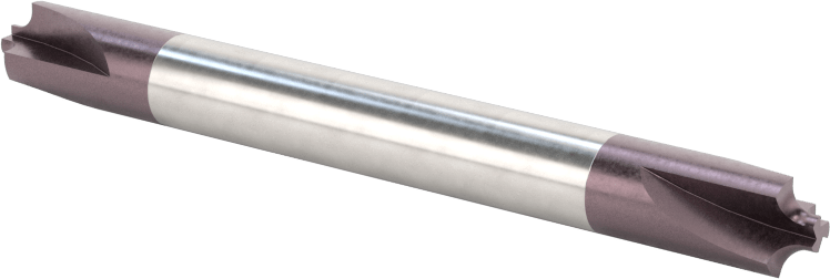 İki Uçlu Köşe Yuvarlama Frezesi, Karbür, AlTiN Kaplamalı, 3 Yiv, 1.5 mm Kesme Yarıçapı
