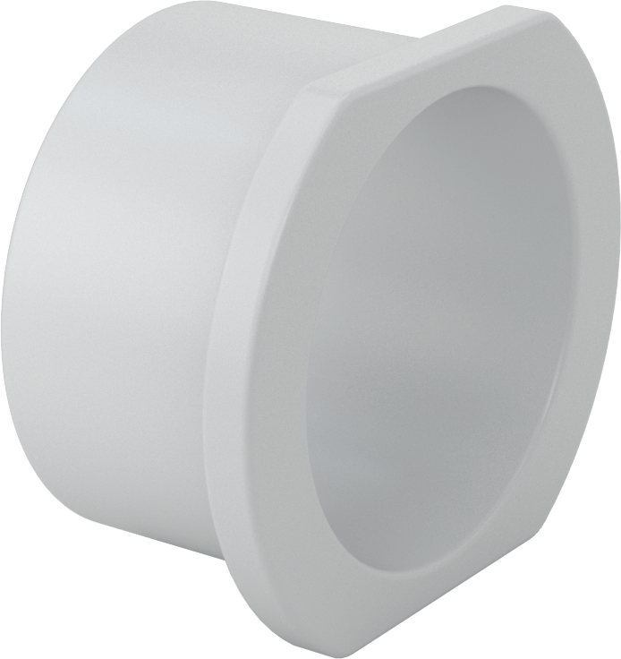 Sert PVC Boru için 3 Boru-Knockout Erkek Adaptör — Adaptör, Konektör, Plastic, PVC, Düz