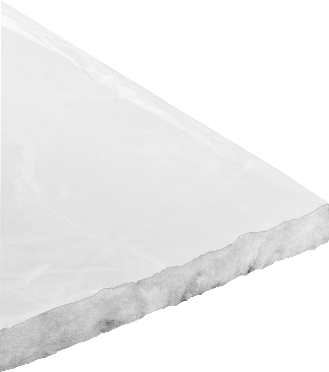 Fiberglas Yalıtım Levhası, Vinil Kaplama, 10 Fit Uzunluk x 48" Genişlik x 2" Kalınlık