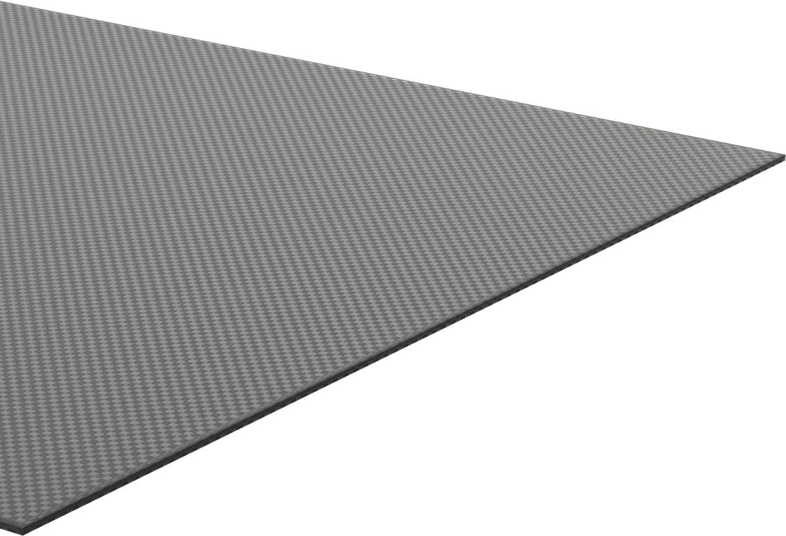 Yüksek Mukavemetli Hafif Karbon Fiber Levha, Çarpılmaya Dayanıklı, 12" X12" X1/16"