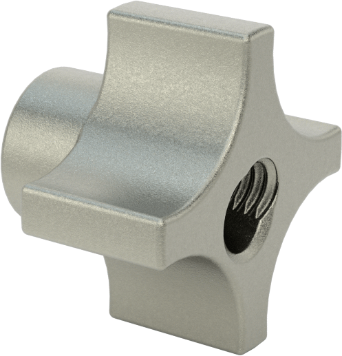 Quick-Lock Dişli Delikli Düğmeler, 1/4"-20 Dişli Delik