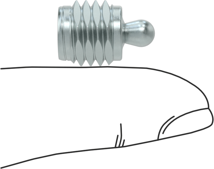 Dişli Yaylı Yerleştirme Pimi, M12 x 1.75 mm Diş, 4.5 lbs. Maksimum Yay Gücü