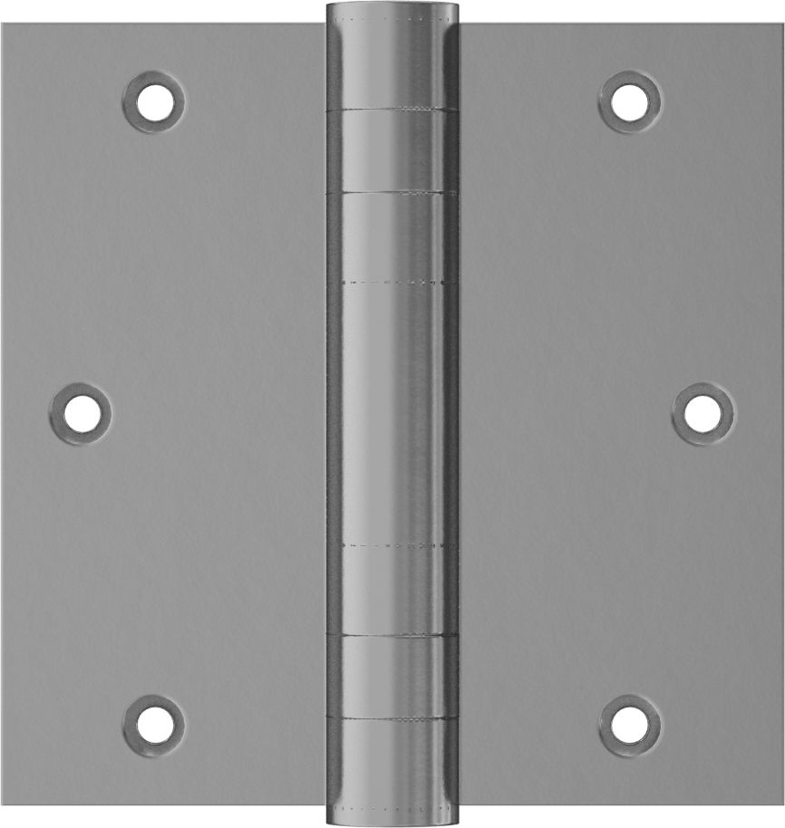 Gömme Montajlı Giriş Kapısı Şablonu Menteşesi, Parlak Pirinç Kaplamalı Çelik, 3-1/2" x 1-3/4" Kapı Kanadı