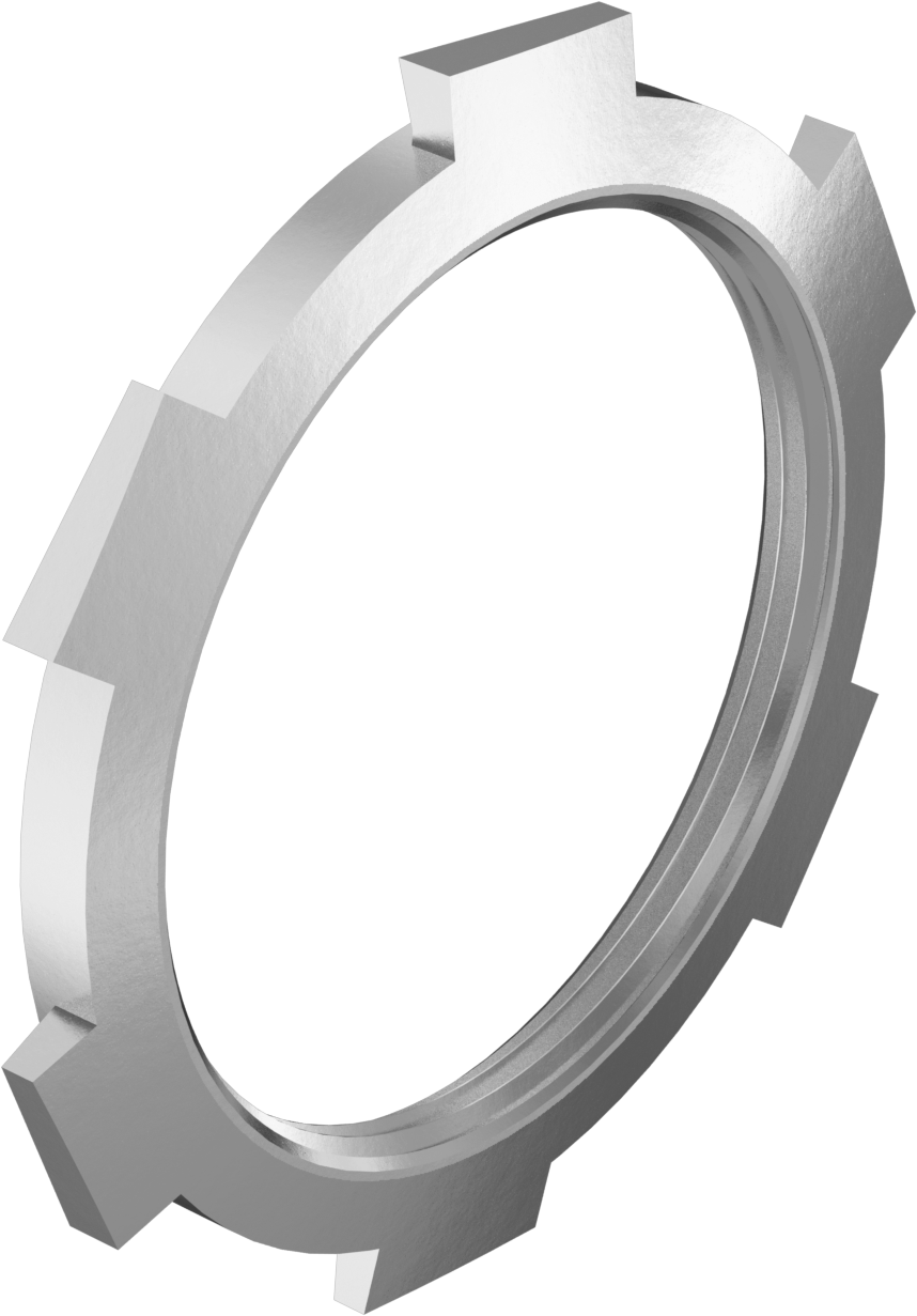 Metal Orta ve Kalın Cidarlı Çelik Kanal için 4 NPSL 316 Paslanmaz Çelik Kilit Somunu — 316 Stainless Steel, Stainless Steel, Kilit Somunu…