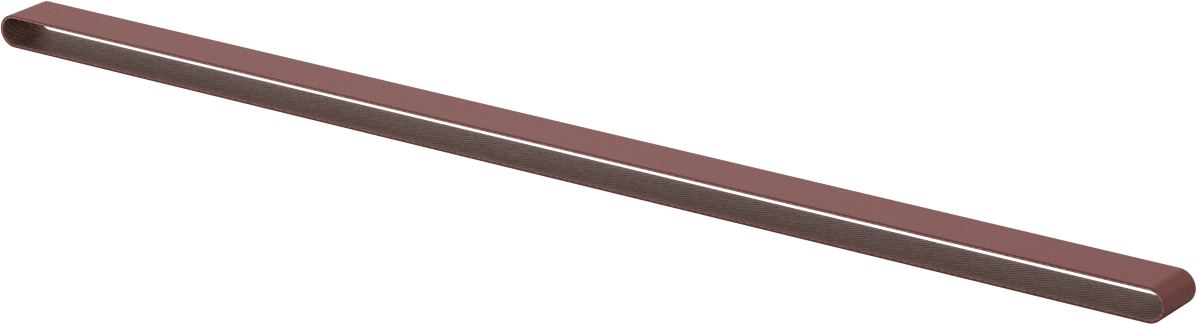 Suya Dayanıklı Zımpara Bandı, Pürüzsüz Yüzey için, 220 Kum, 1/2" Genişlik, 24 inç Uzunluk