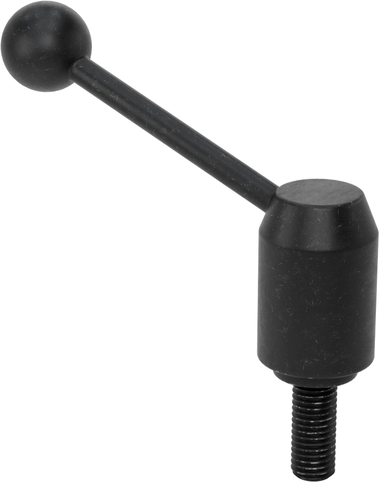 Çelik Ayarlanabilir Tutamak, 5/8"-11 Dişli 1-9/16" Uzunlukta Saplamalı, 4-5/8" Çıkıntı — Dişli Saplama, 5⁄8"-11, 4 5⁄8"
