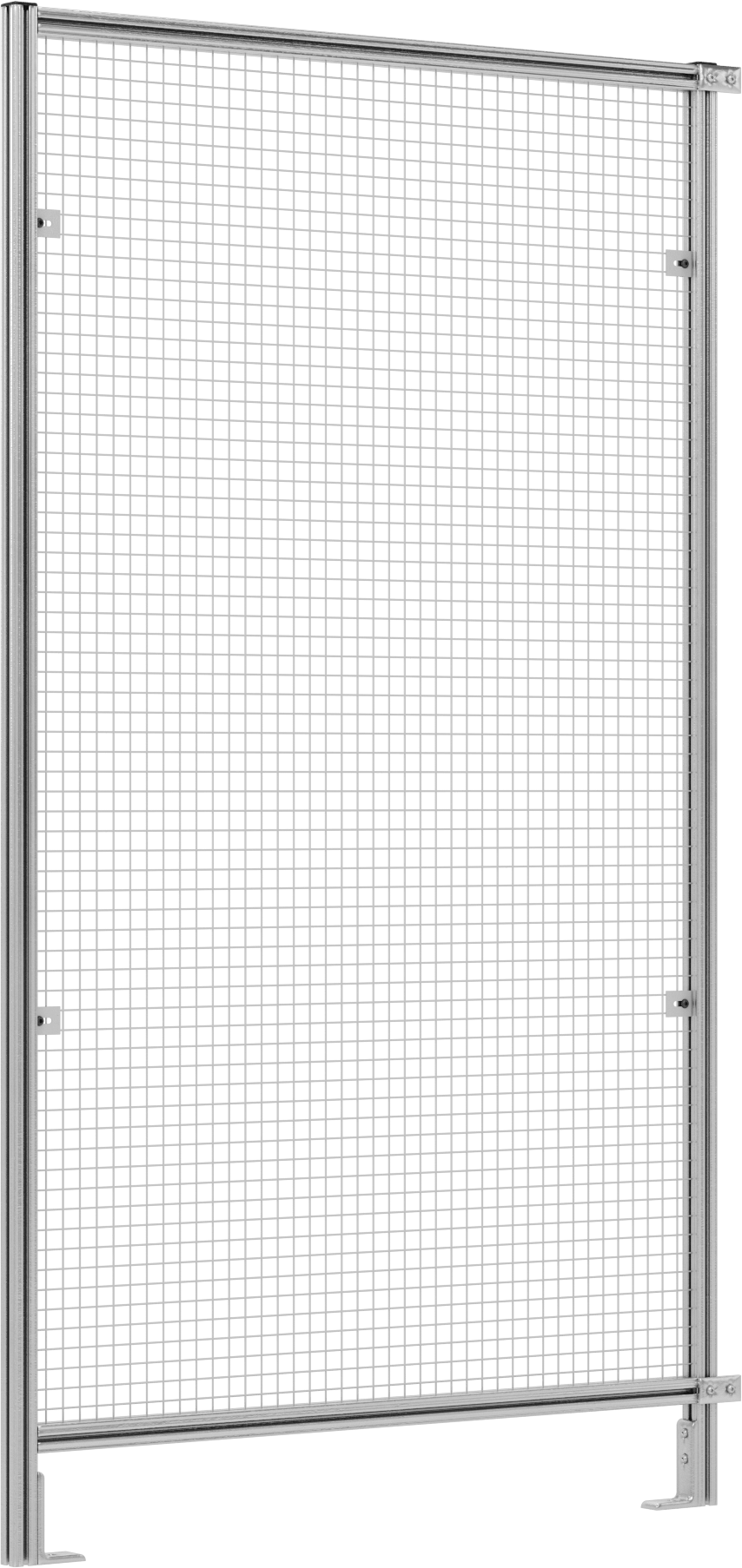 7 Fit Toplam Yükseklik x 4'0" Genişlik T-Yivli Çerçeveleme Makinesi Koruyucusu için Tel Örgü Panel — Panel, Tel Örgü, Çelik