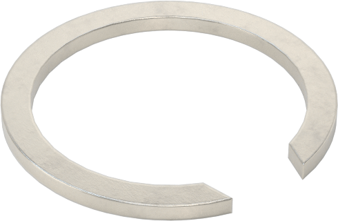 Tek Turlu Spiral Dış Segman, 19 mm Dış Çap için, 18-8 Paslanmaz Çelik