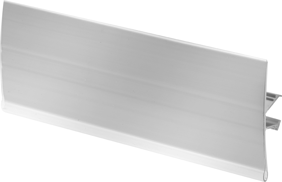 T-Yivli Çerçeve, 30 mm Yüksekliğinde Tek Ray için Etiket Tutucu, 4" Uzunluk