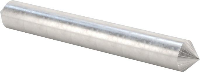 1/4" Çaplı Şaftlı Karbür Freze Ucu, Koni, Anma Numarası Sk-1, Tek Kesimli Diş