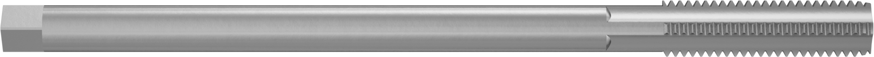 Uzun Menzilli Kılavuz, Alt Kenar Pahı, M10 Boyut, 1.5 mm Adım, 1-7/16" Uzunlukta Diş