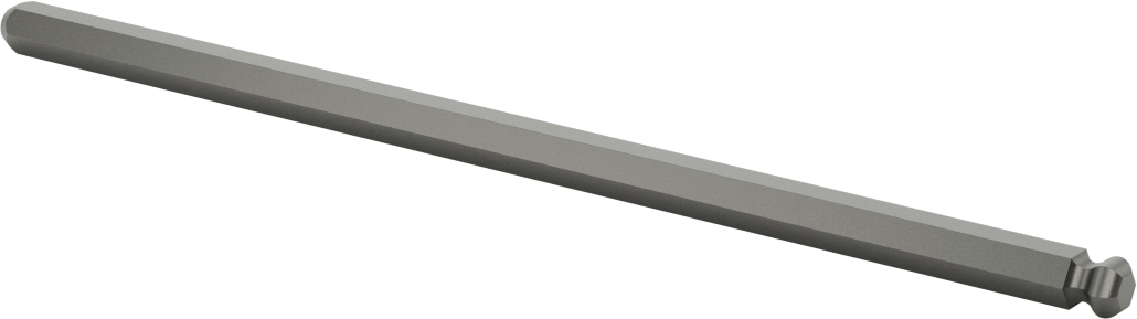 Bilyalı Uçlu Tornavida Mili, 7 mm Altıgen Ölçü, 7-5/16" Toplam Uzunluk — 7 mm, Bilye, Mil