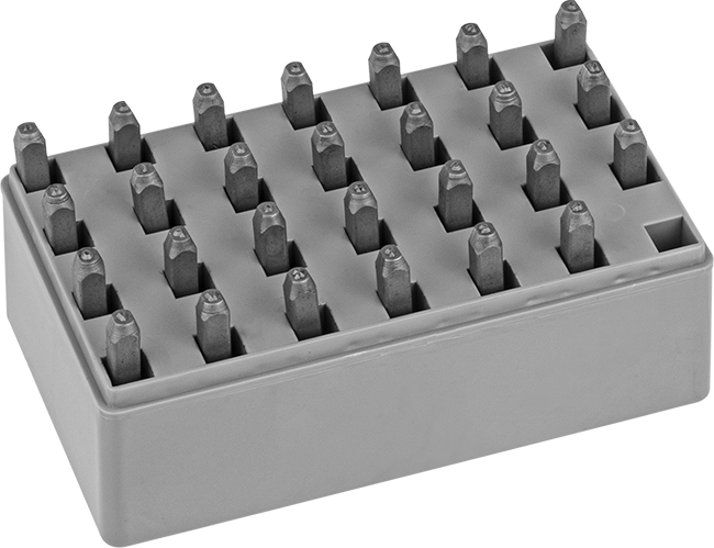 Çelik Damga, Harf Seti