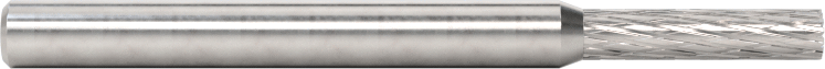 1/8" Çaplı Şaftlı Karbür Freze Ucu, Düz Kesici Silindir, Ticaret No. Sb-42, Çift Kesimli Diş