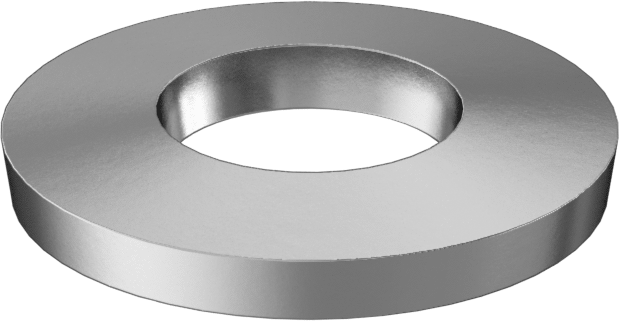 Yaylı Kilit Pul, Çinko Kaplamalı, M8 Vida Boyutu için, 18 mm Dış Çap, 2.6 mm Toplam Yükseklik