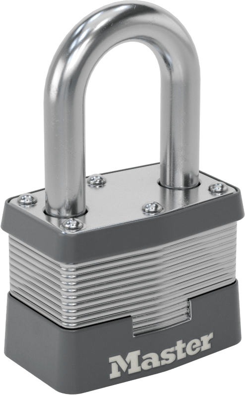 Lamine Çelik Gövdeli Asma Kilit, Master Lock 5 Aynı Anahtarlı, 1-1/2" Dikey Boşluklu — Aynı Anahtarlı, 3/8", Diğer Anahtar Numaralar
