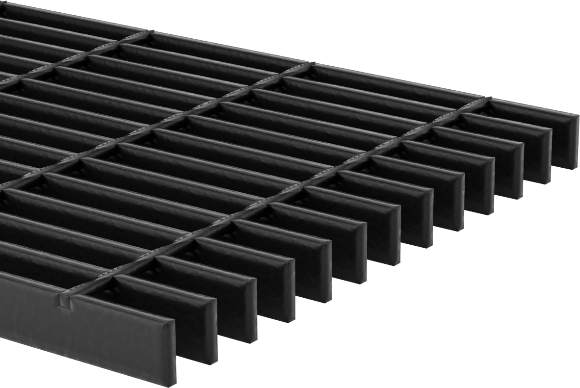 Pürüzsüz Çelik Çubuk Izgara, Toz Kaplamalı, 1" Yükseklik x 3/16" Genişlik Taşıyıcı Lama