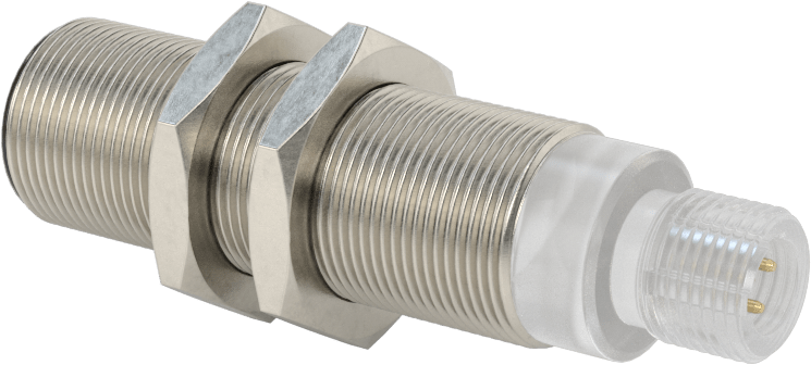 Uzun Mesafeli Metal Nesne Yakınlık Anahtarı, AC, 3 Kutuplu Mikro M12 Konektörli Gömme, 18 mm Çap