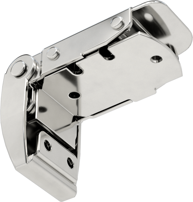 Köşeye Monte Çekme Mandalı, 304 Paslanmaz Çelik, 2-1/8" Uzunluk x 1-1/16" Genişlik