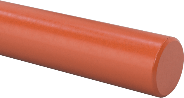 Yüksek Mukavemetli Yüksek Sıcaklık Silikon Kauçuk Çubuk, 1/8" Çap, 3' Uzunluk