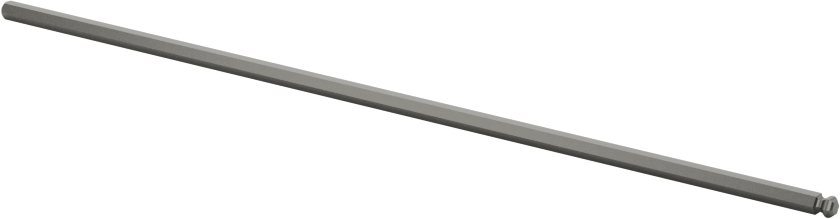 Bilyalı Uçlu Tornavida Mili, 1/16" Altıgen Ölçü, 3-1/2" Toplam Uzunluk — 1⁄16", Bilye, Mil