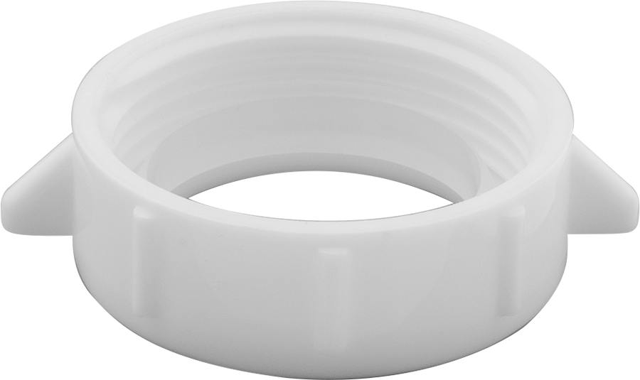 Kayar Bağlantıli Lavabo Tahliye Bağlantı Parçası, Beyaz Polipropilen, 1-1/4" x 1-1/4" Dış Çaplı Boru için