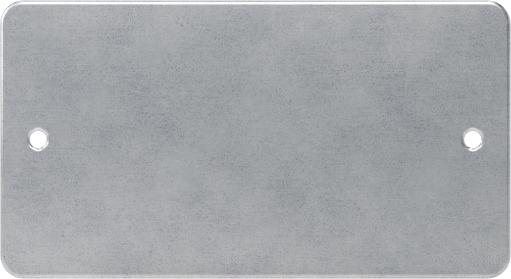 Galvanizli Çelik Kabartmalı Mesaj Plakası, 3" Yükseklik, 5-1/2" Genişlik — 5 1⁄2", 3", Dikdörtgen