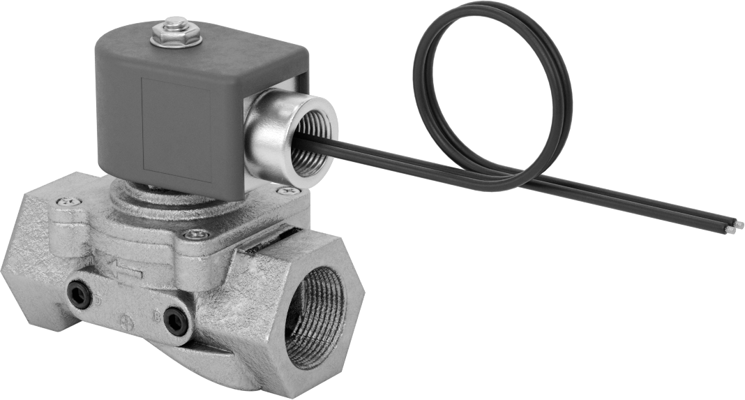 Solenoid Açma/Kapama Vanası, Doğal Gaz için, Propan ve Bütan, 1 NPT Dişi — 1, 120V AC, Doğal Gaz, Propan, Bütan