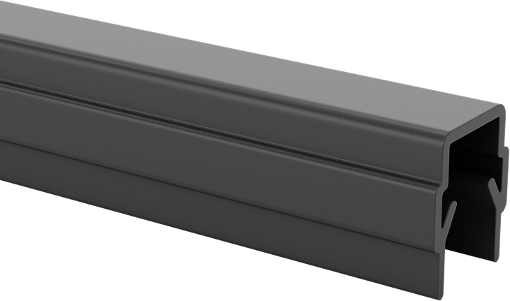 T-Yivli Çerçeve Paneli Askısı, Statik Kontrol, İtme, 40 mm ve 1.5 inç Ray için Katı Panel — 1 1⁄2", 3", 4 1⁄2", 40 mm, 80 mm, 120 mm, Tek…