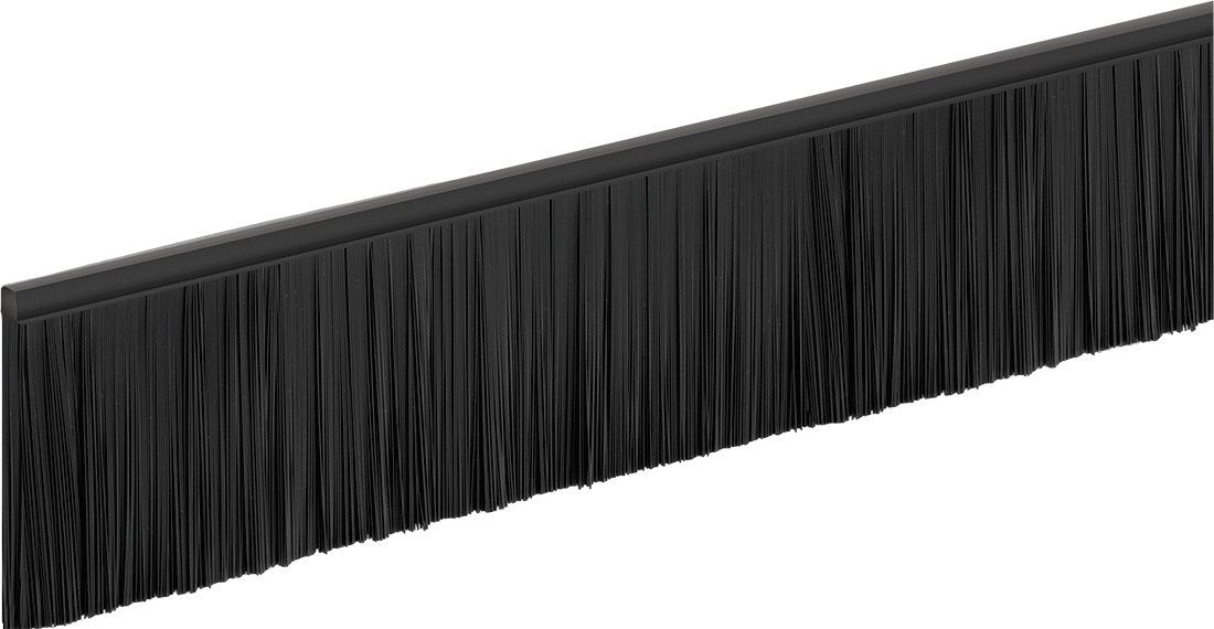 Gıda Endüstrisi Kolay Kesilebilir Şerit Fırça, 1/8" Genişlik x 3/32" Yükseklik Destek, 1" Toplam Yükseklik