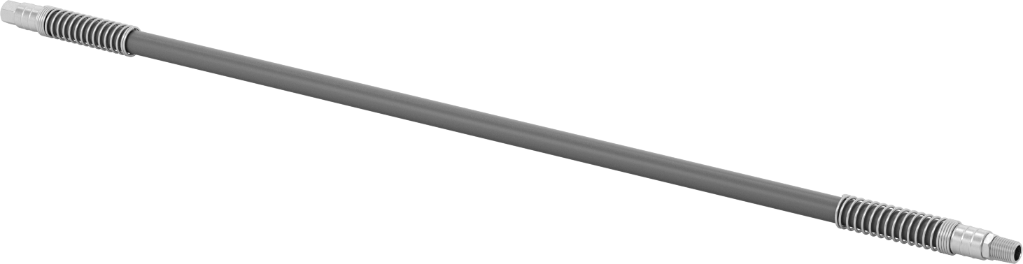 Bükülüp Sabit Kalan Hava Nozulu için 1/8 NPT Dişi Çıkışlı 30 inç Uzunlukta PVC Hortum