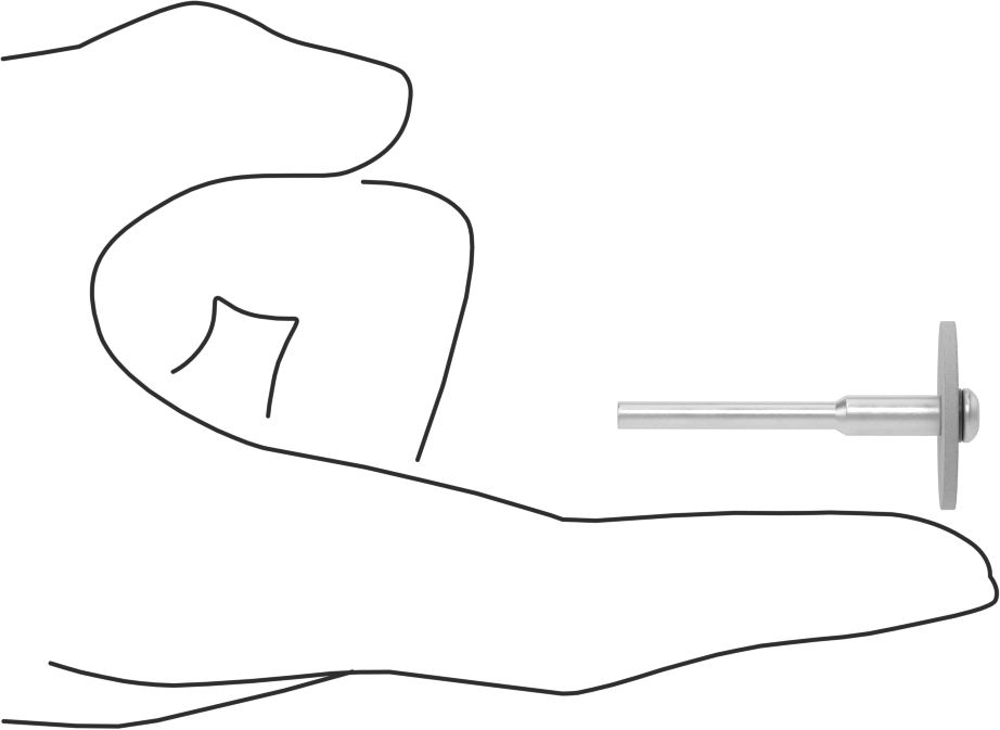 Çok Amaçlı Taşlama Ucu, 7/8" Çap x 5/64" Uzunlukta Başlık