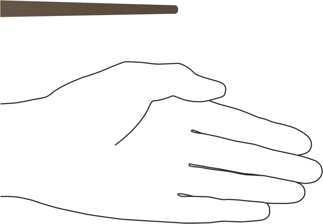 Çelik için Tıkanmaya Dayanıklı Parlatma Taşı, Konik Kama, 240 Kum, 4" Uzunluk, 3/16" ila 3/8" Genişlik