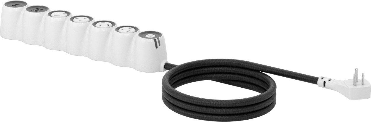 Priz Şeridi, 2 adet USB-A ve 2 adet USB-C bağlantı noktalı, 4 Çıkış