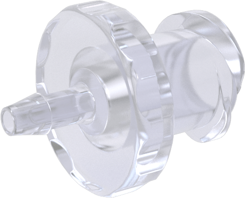 Hava ve Su için Plastik Luer Lock Tüp Bağlantısı, Polikarbonat Soketler, 1/16" Boru İç Çapı için Tırnaklı