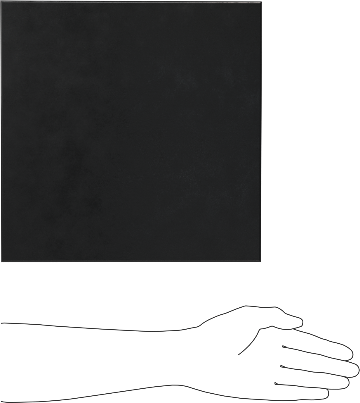 Parlatılmış Dokulu Çok Amaçlı Neopren Kauçuk, Levha, 12" x 12", 1/16" Kalınlık