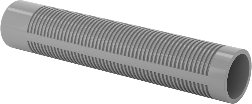 Vinil Plastik Yuvarlak Tutamaklar, Yivli, 1/2" Dış Çap