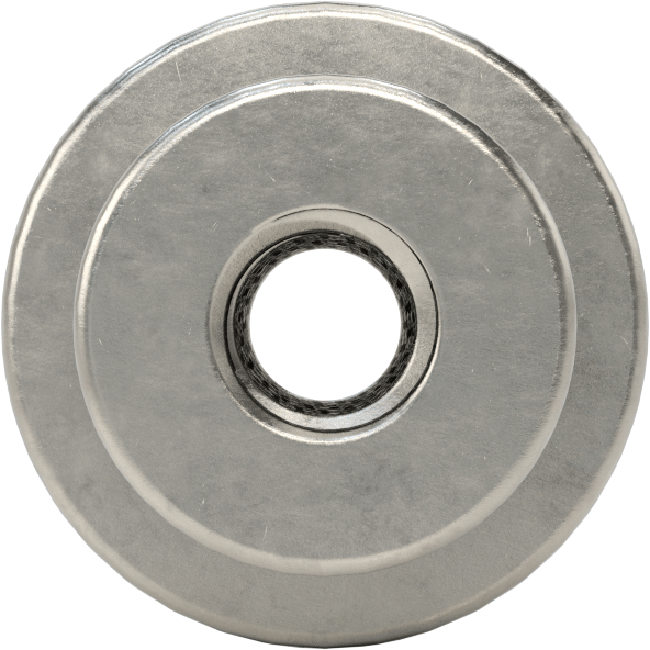 303 Paslanmaz Çelik Tırtıllı Düğme, M6 x 1 mm Dişli Delikli, 19 mm Baş Çapı