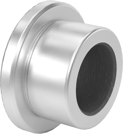 Kuru Çalışmalı Metal Takviyeli PTFE Burçlu Yatak, Alüminyum Kabuklu, Flanşlı, 8 mm Mil Çapı için, 8 mm Uzunluk